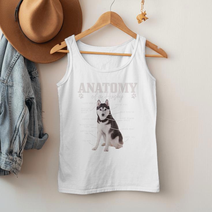 Anatomy Of A Siberian Husky Cute Dog Husky Mom Dad Men Tank Top
