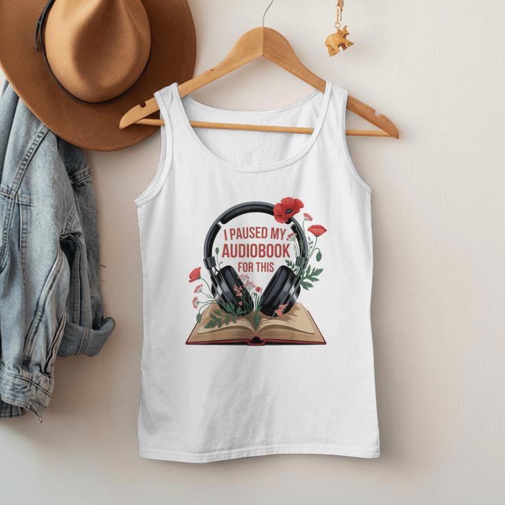 Audiobook Lover Bookish I Paused My Audiobook For This Men Tank Top Audiobook Lover Bookish I Paused My Audiobook For This Men Tank Top