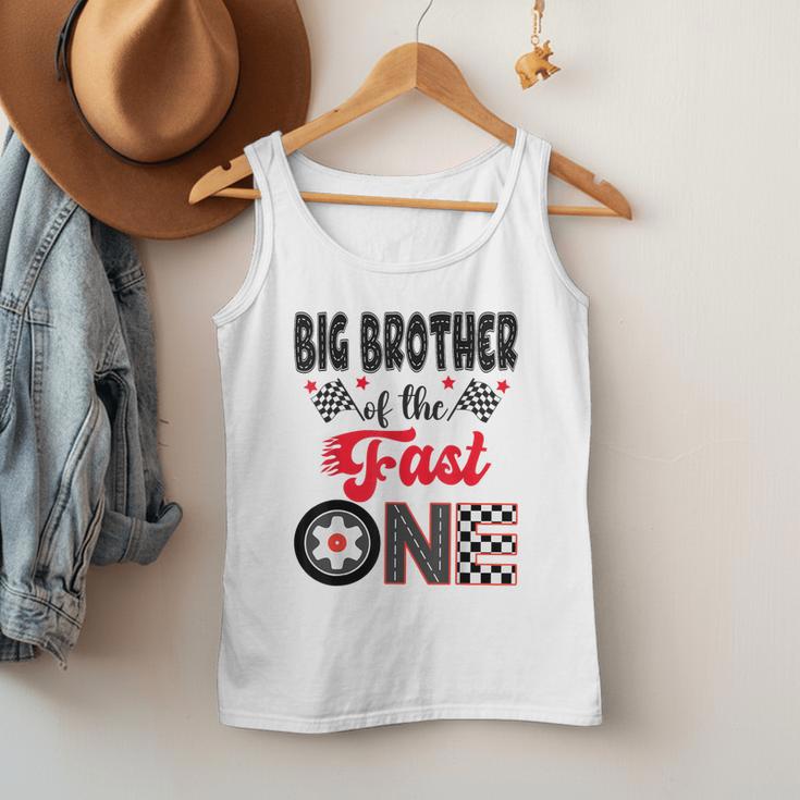 Big Brother Of The Fast One Car Racing Dad 1St Birthday Boy Men Tank Top Big Brother Of The Fast One Car Racing Dad 1St Birthday Boy Men Tank Top