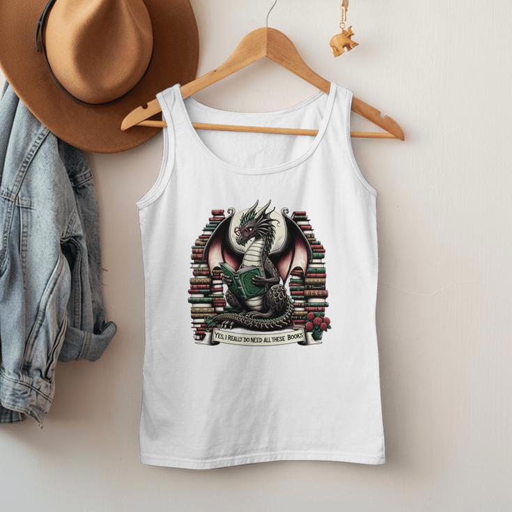 Book Dragon Yes I Really Do Need All These Books Men Tank Top Book Dragon Yes I Really Do Need All These Books Men Tank Top