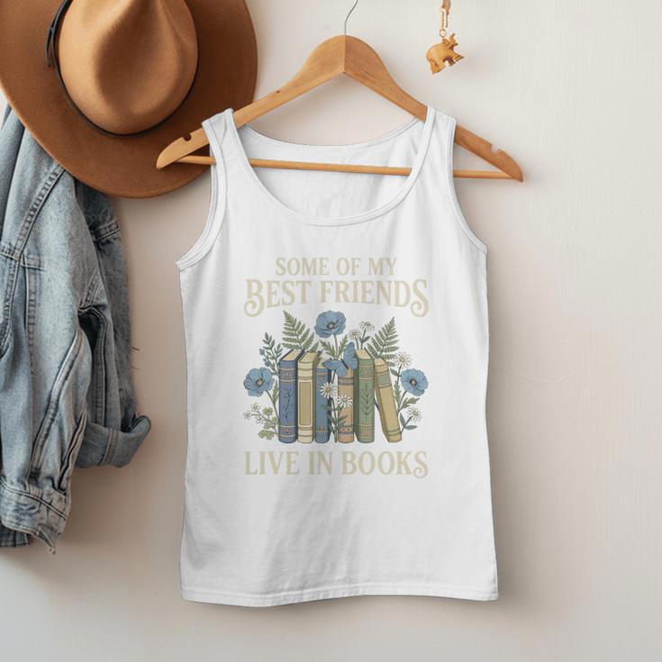 Book Lover Vintage Botanical Friends Premium Tri-Blend Men Tank Top