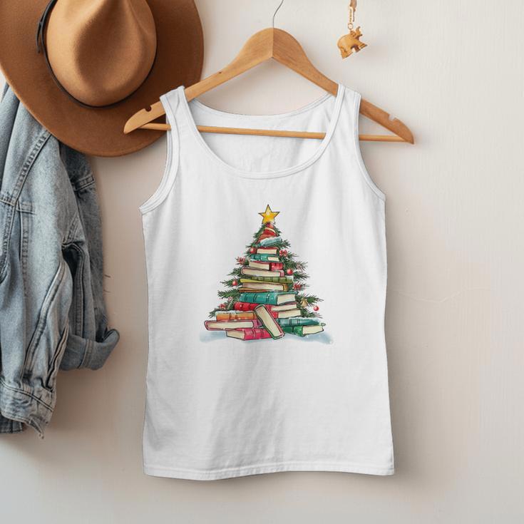 All Booked For Christmas Book Christmas Tree Lights Xmas Men Tank Top