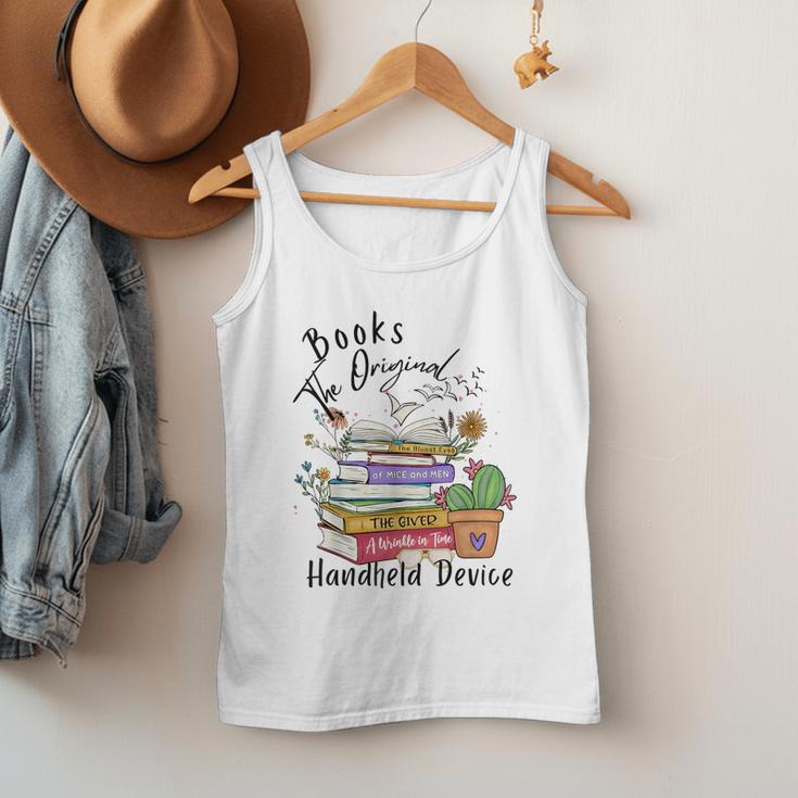 Books Original Handheld Device Reader Literacy Book Lover Men Tank Top Books Original Handheld Device Reader Literacy Book Lover Men Tank Top