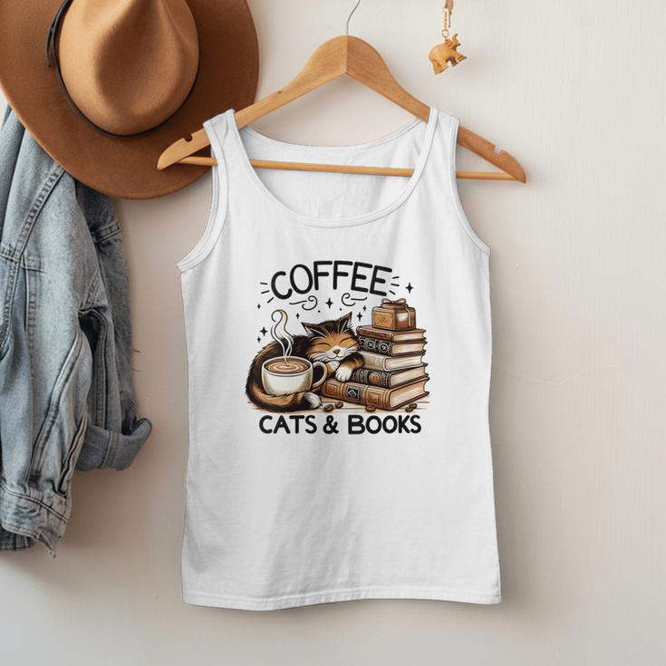 Cute Coffee Cats Books Lover Idea Women Men Kids Men Tank Top Cute Coffee Cats Books Lover Idea Women Men Kids Men Tank Top