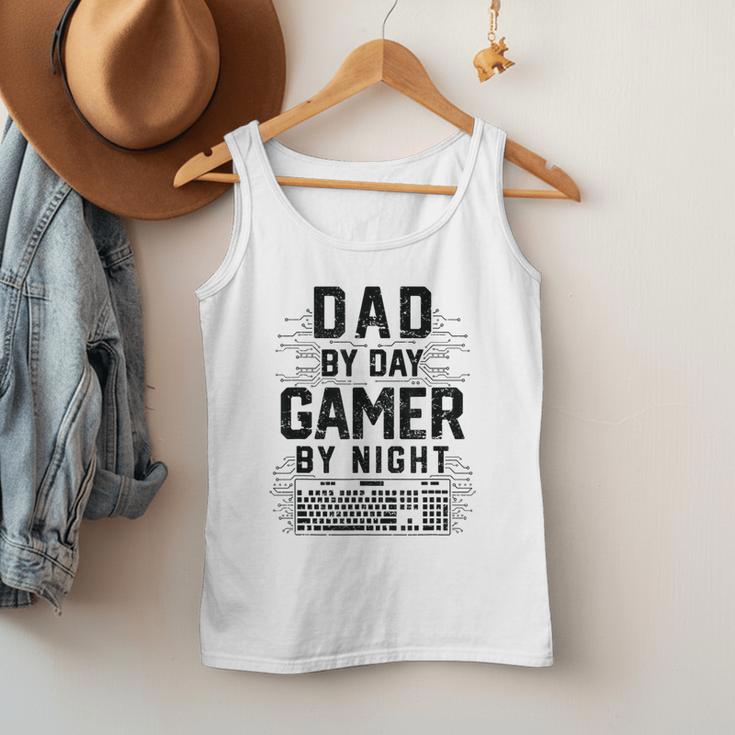 Dad By Day Gamer By Night Father's Day Gaming Men Tank Top