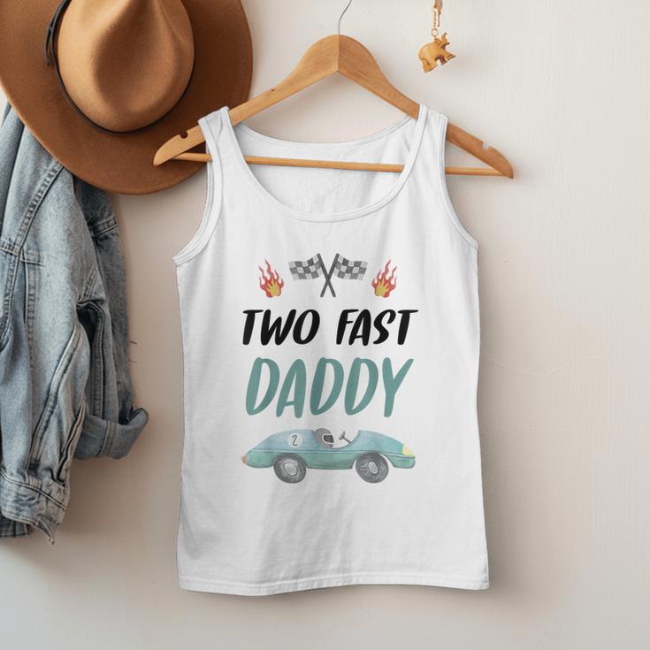Daddy Dad 2nd Birthday Two Fast Race Car Second Bday Party Men Tank Top Daddy Dad 2nd Birthday Two Fast Race Car Second Bday Party Men Tank Top