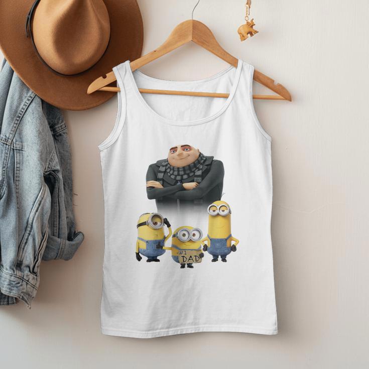 Despicable Me Minions Father's Day 1 Dad Cardboard Sign Men Tank Top