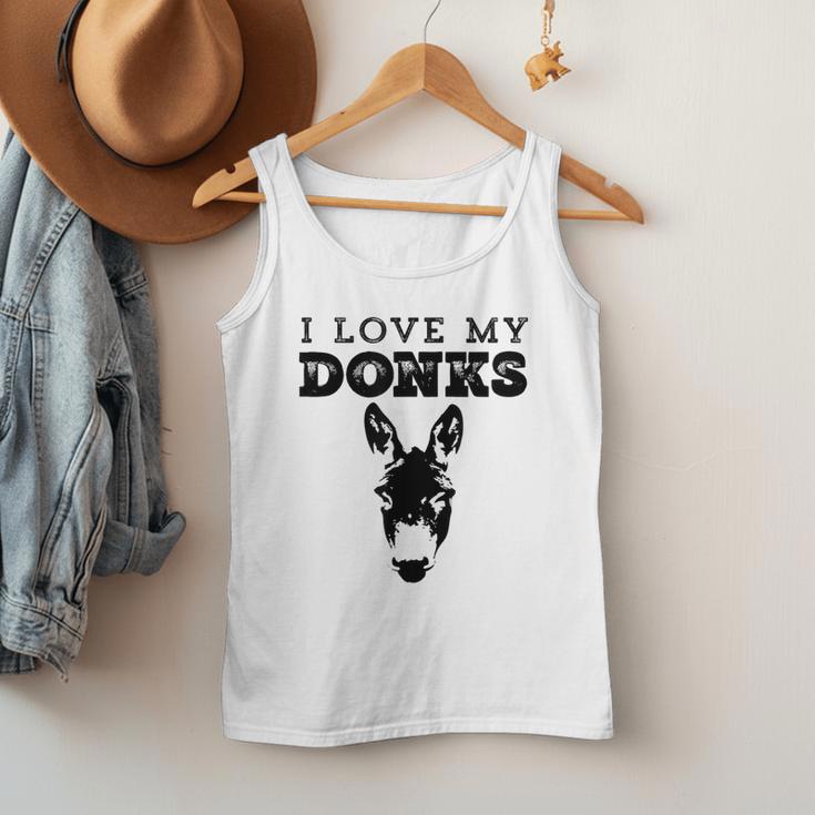 Donkey Mom Or Dad I Love My Donks Farmer Men Tank Top