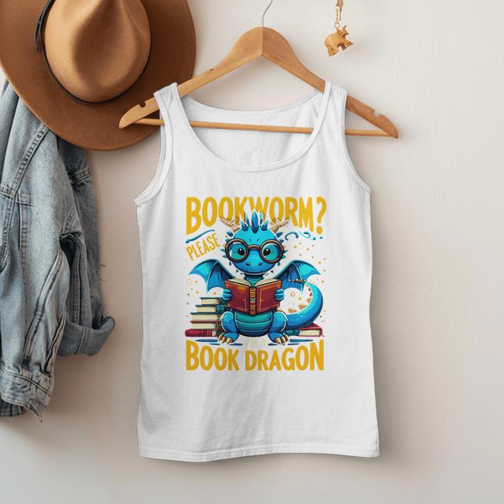 Dragon Bookworm Please I'm A Book Dragon Men Tank Top