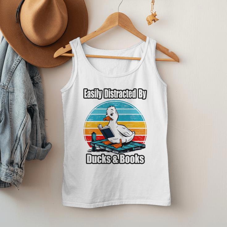 Ducks Books Lover Easily Distracted By Ducks & Books Men Tank Top