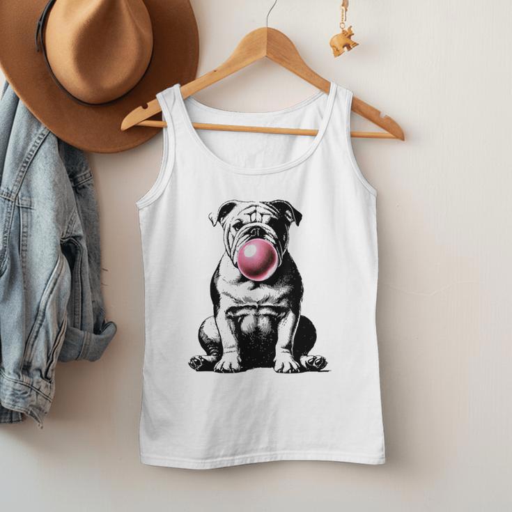 English Bulldog Bubble Gum Vintage Dog Mom Pet Dad Men Tank Top