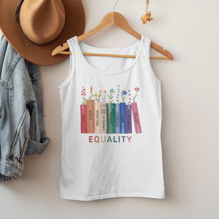 Equality Flower Books Equal Rights Social Justice Feminist Men Tank Top Equality Flower Books Equal Rights Social Justice Feminist Men Tank Top