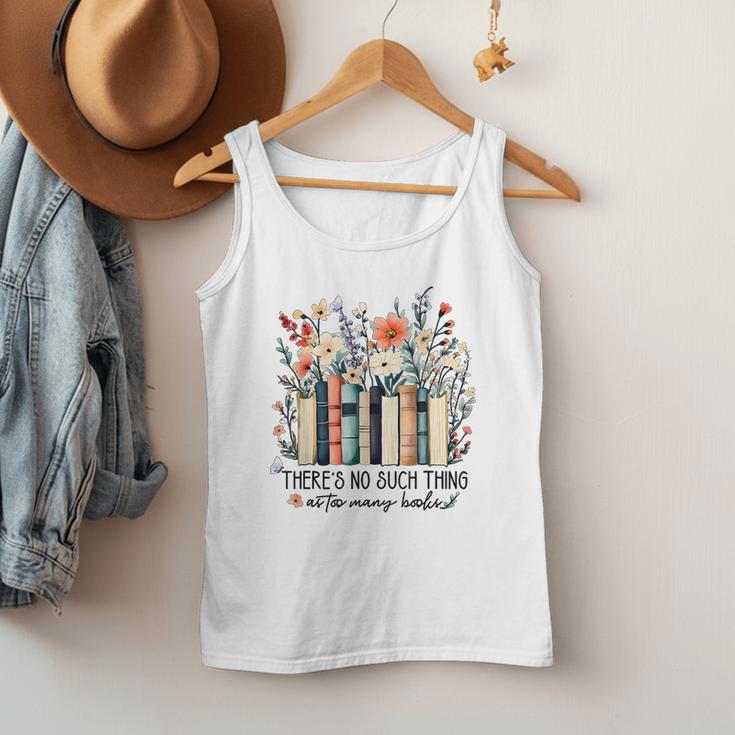 Floral Book There's No Such Thing As Too Many Book Lover Men Tank Top Floral Book There's No Such Thing As Too Many Book Lover Men Tank Top