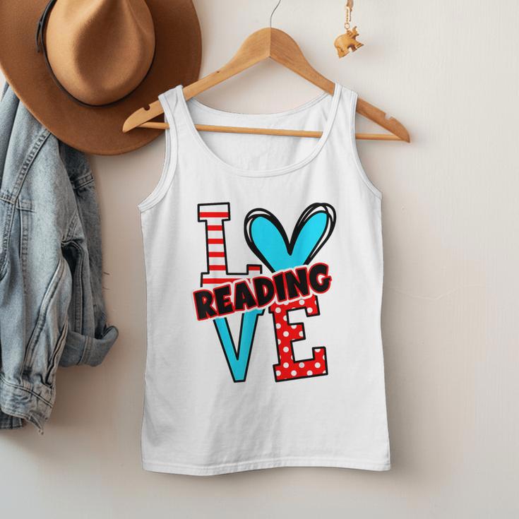 I Heart Books Love Reading Red And Stripe Animated Cat For Men Women Girls Kids Men Tank Top
