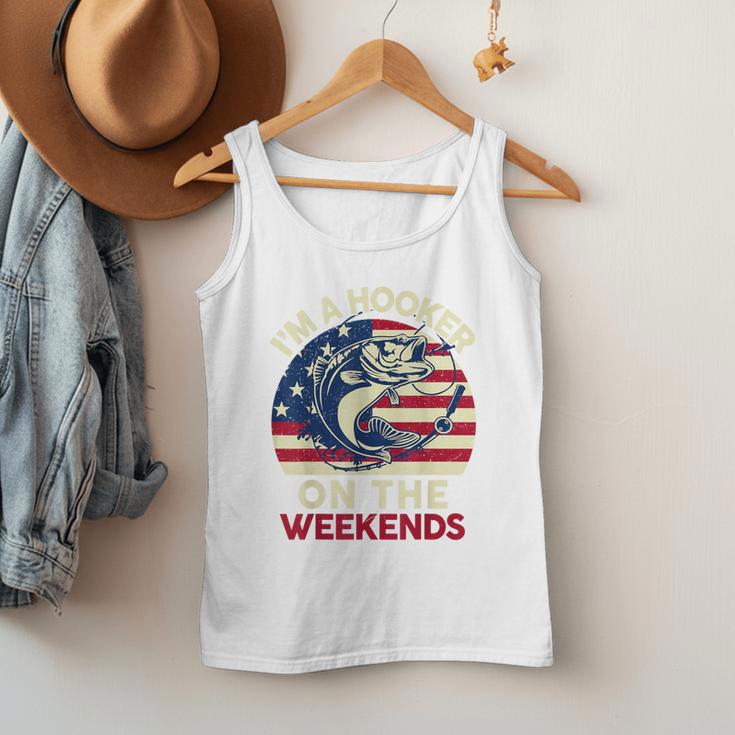 I'm Hooker On The Weekends Dirty Bass Dad Fishing Men Tank Top