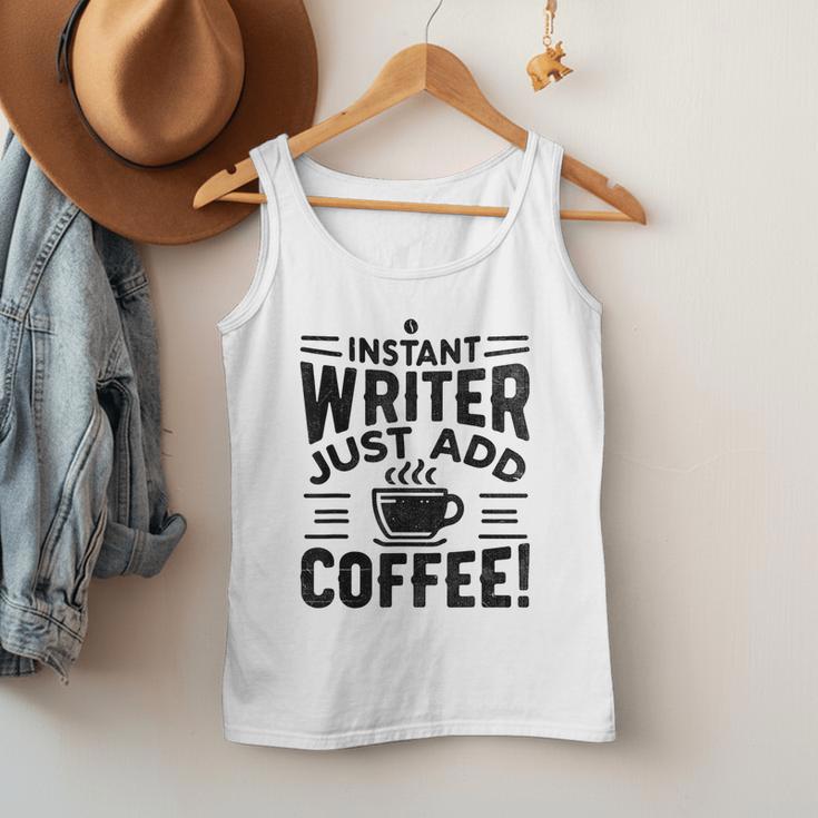 Instant Writer Just Add Coffee Author Book Writing Books Men Tank Top Instant Writer Just Add Coffee Author Book Writing Books Men Tank Top