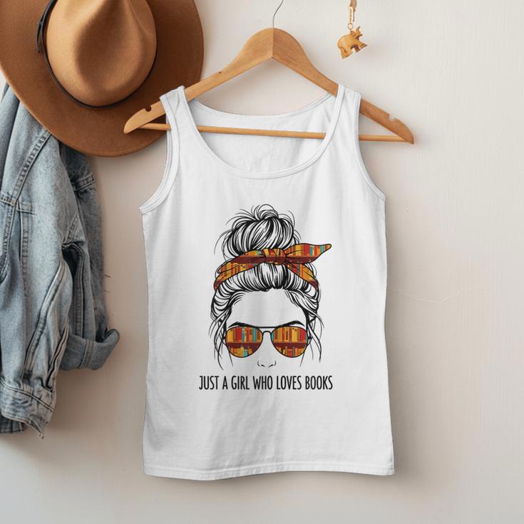 Just a Girl Who Loves Books Pajamas Shirt Reading Book Lover Men Tank Top