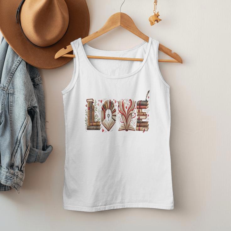 Librarian Reader Books Valentine Teacher Valentines Teach Men Tank Top