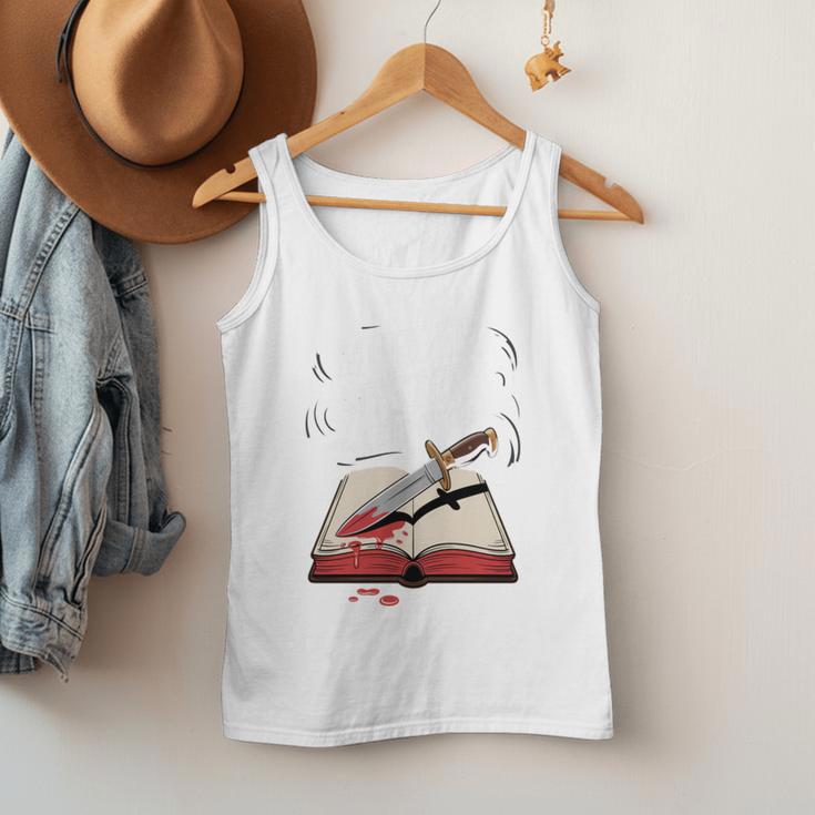 Murder Mystery And a Cup Of Tea Book Humor Men Tank Top