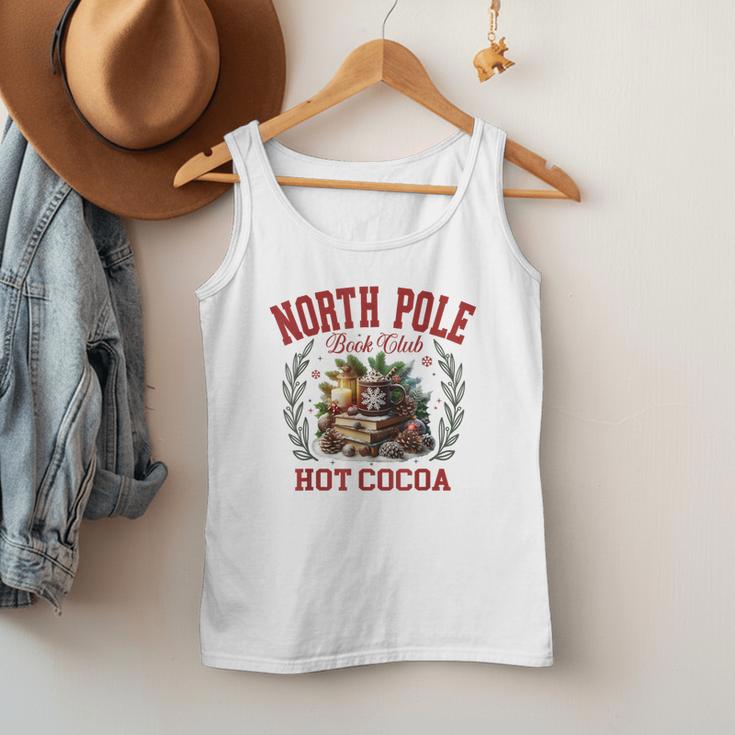 North Pole Book Club Hot Cocoa Bookworm Christmas Xmas Men Tank Top
