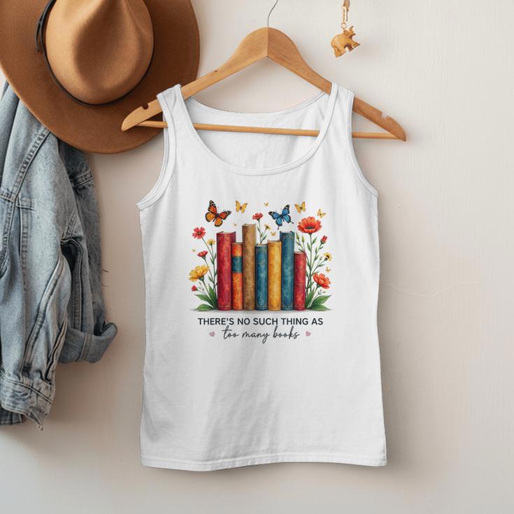 There Is No Such Thing As Too Many Books Shirts Bookish Men Tank Top