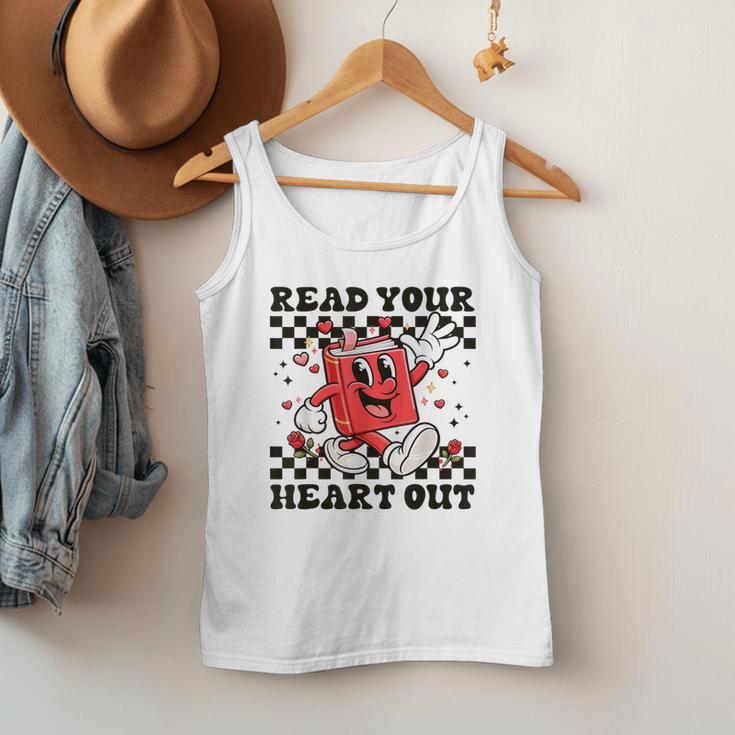 Read Your Heart Out Teacher Valentines Book Lover Men Tank Top Read Your Heart Out Teacher Valentines Book Lover Men Tank Top