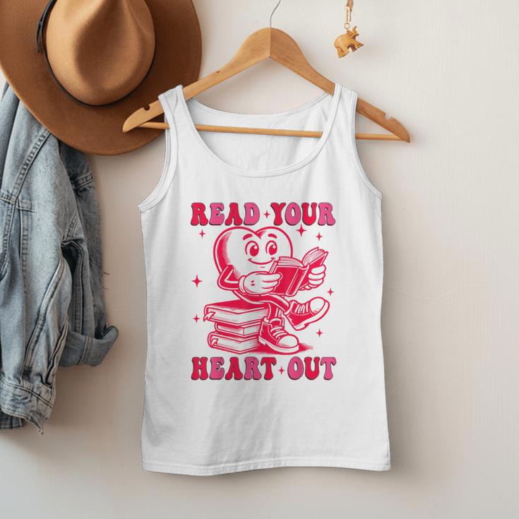 Read Your Heart Out Valentines Day Book Lover Bookish Teach Men Tank Top Read Your Heart Out Valentines Day Book Lover Bookish Teach Men Tank Top