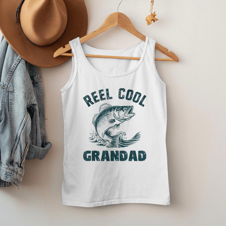 Reel Cool Grandad Fishing Grandpa Vintage Style Men Tank Top