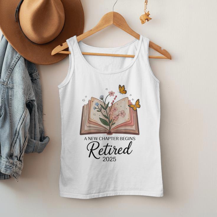 Retired 2025 A New Chapter Begins Retirement Teacher Book Men Tank Top Retired 2025 A New Chapter Begins Retirement Teacher Book Men Tank Top