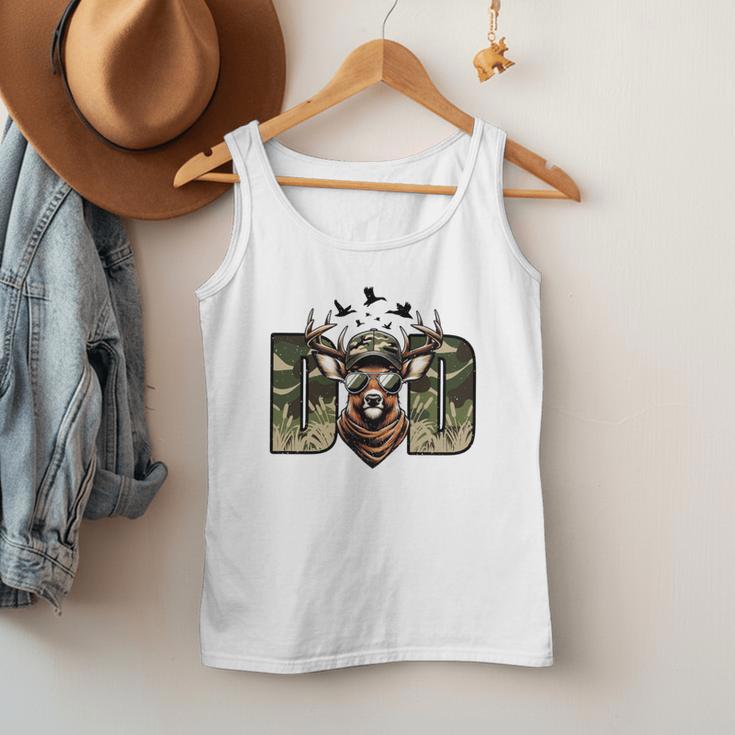 Retro Camo Dad Hunting Camouflage Deer Matching Men Tank Top