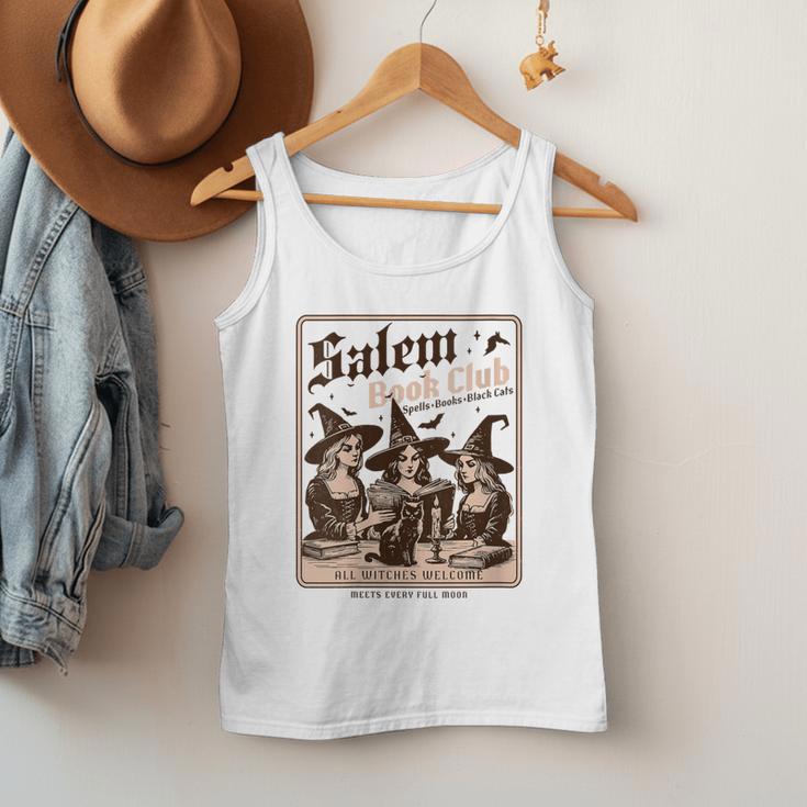 Salem Book Club Bookish Halloween Retro Salem Witch Book Men Tank Top