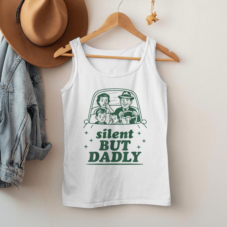 Silent But Dadly Father's Day Fart Dad Farting Vintage Men Tank Top