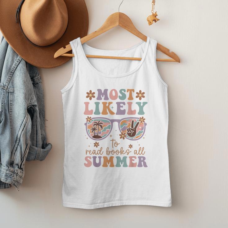 Teacher Summer Break Most Likely To Read Books All Summer Men Tank Top