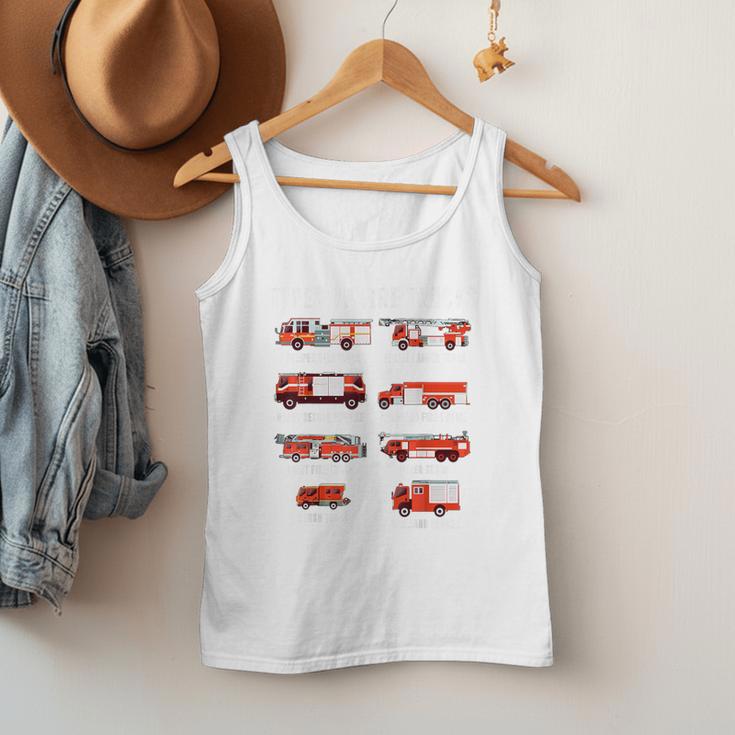 Toddler Boy Types Of FireTruck Firefighter Baby Dad Fireman Men Tank Top Toddler Boy Types Of FireTruck Firefighter Baby Dad Fireman Men Tank Top
