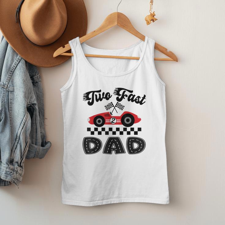 Two Fast Dad Of The Birthday Boy Racing Car Family Men Tank Top