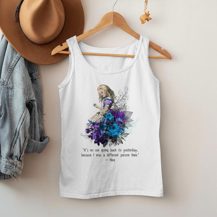Women's Vintage Book Quote It’s No Use Going Back To Yesterday Men Tank Top Women's Vintage Book Quote It’s No Use Going Back To Yesterday Men Tank Top
