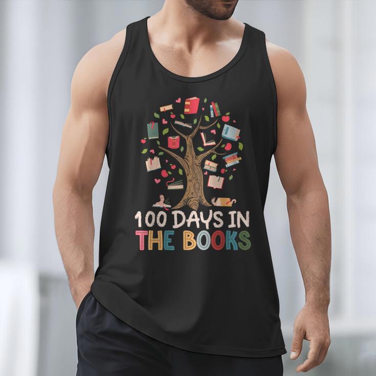 100 Days In The Books Reading Teacher Cute Book Lover Men Tank Top