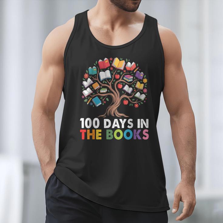 100 Days In The Books Reading Teachers Librarians School Men Tank Top