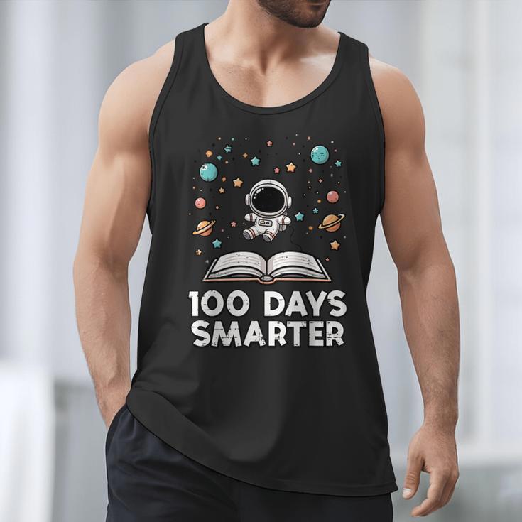 100 Days Smarter Astronaut Book 100th Day Girls Kids Women Men Tank Top