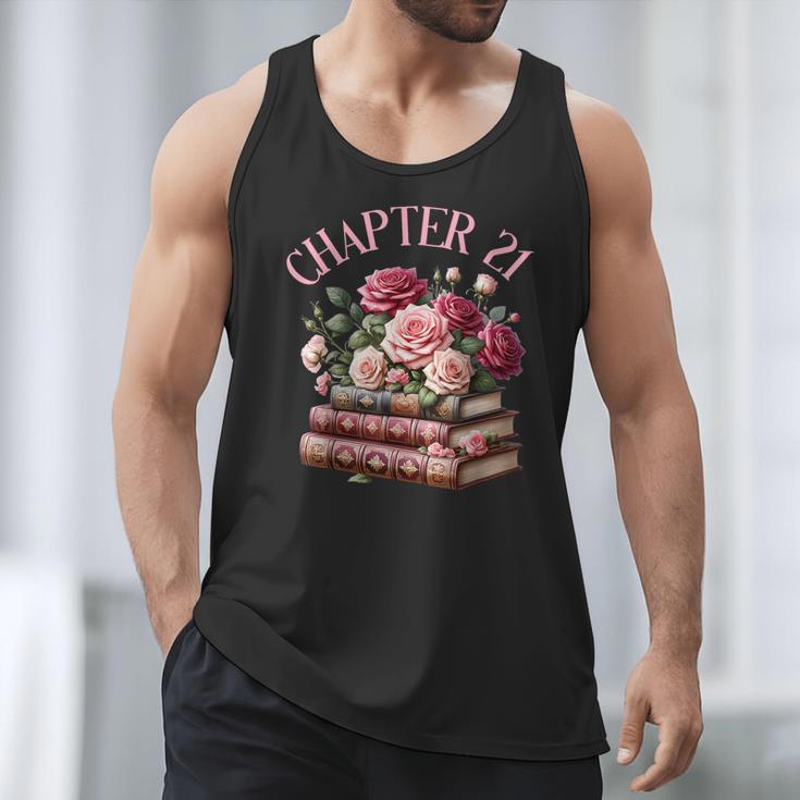 21st Birthday Chapter 21 Birthday Shirt Women Book Lover Men Tank Top