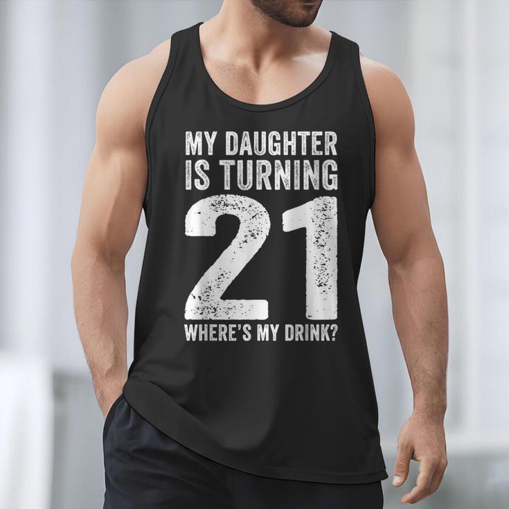 21st Birthday Dad Mom 21 Year Old Daughter Family Squad Men Tank Top