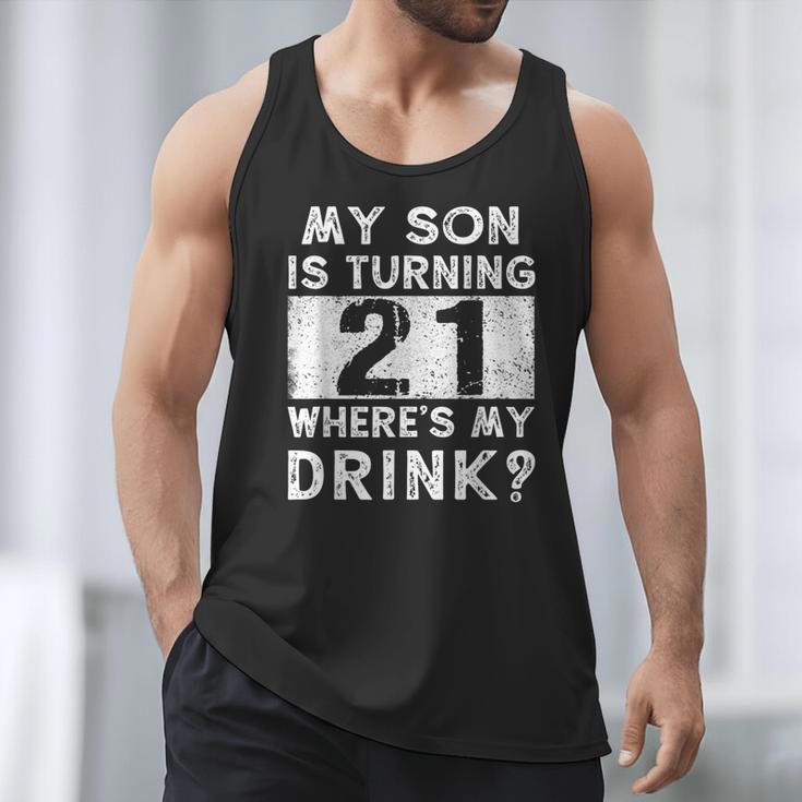 21st Birthday Dad Mom 21 Year Old Son Matching Family Men Tank Top
