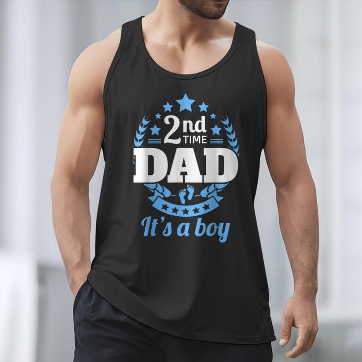 2nd Time Dad It's A Boy Dad Again Second Baby Announce Men Tank Top