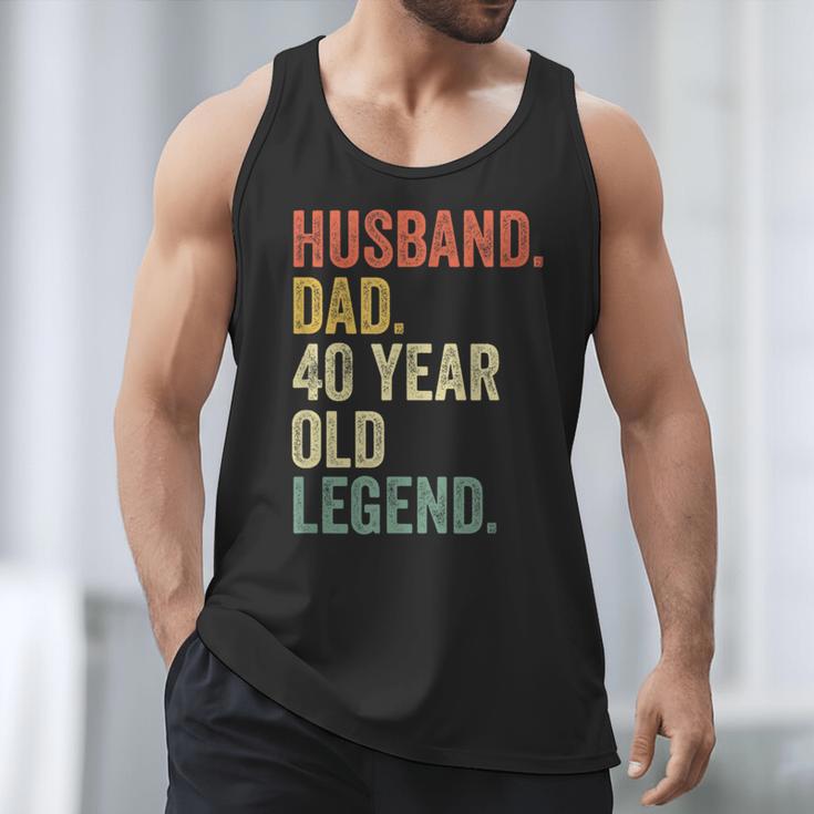 40th Birthday For Men Vintage Dad 1980 Men Tank Top