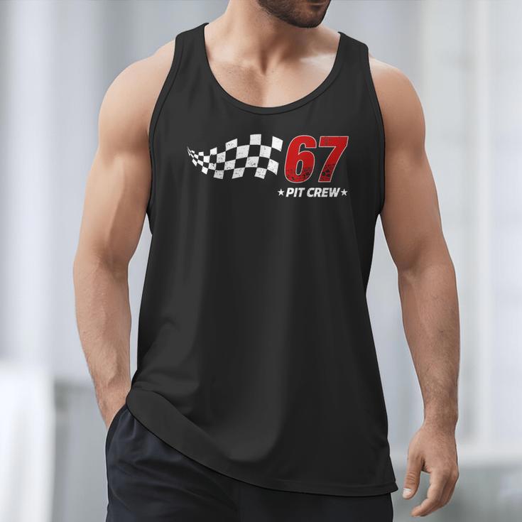 67 Pit Crew Six Seven Racing Birthday Race Car For Dad Mom Men Tank Top