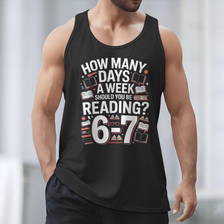 67 For Reading With Books Men Tank Top