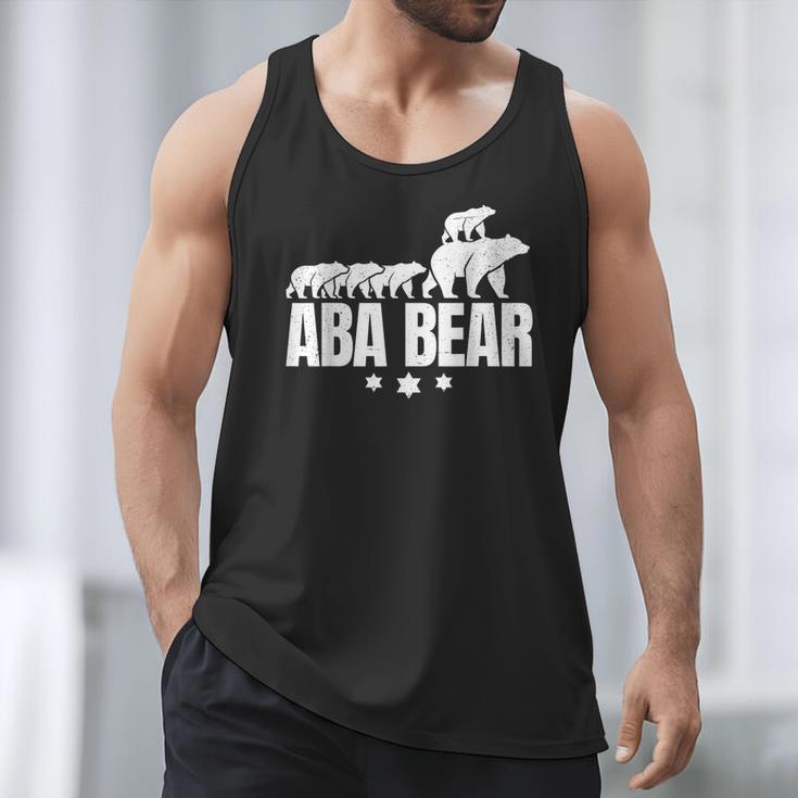 Aba Bear For Jewish Dad With Four Kids On Father's Day Men Tank Top Aba Bear For Jewish Dad With Four Kids On Father's Day Men Tank Top