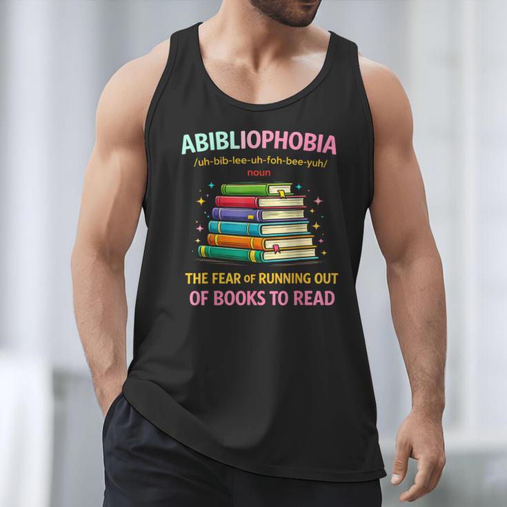 Abibliophobia Book Lovers Graphic Men Tank Top