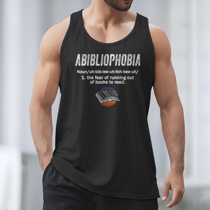 Abibliophobia Pupil Reading Bookworm Tees Reader Men Tank Top