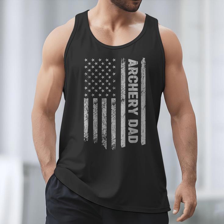Archery Dad America US Flag Patriot Vintage Archer Men Tank Top